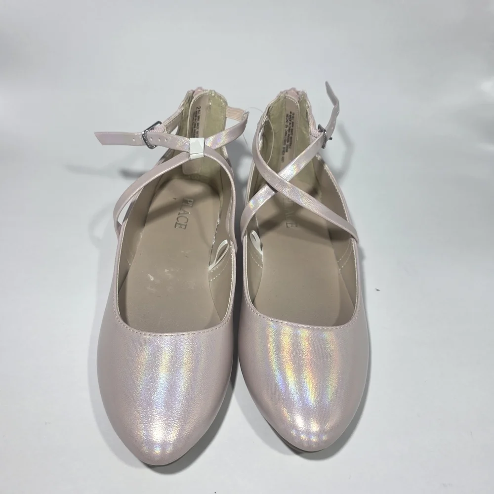 Place Pink Iridescent Kids Dress Shoes
